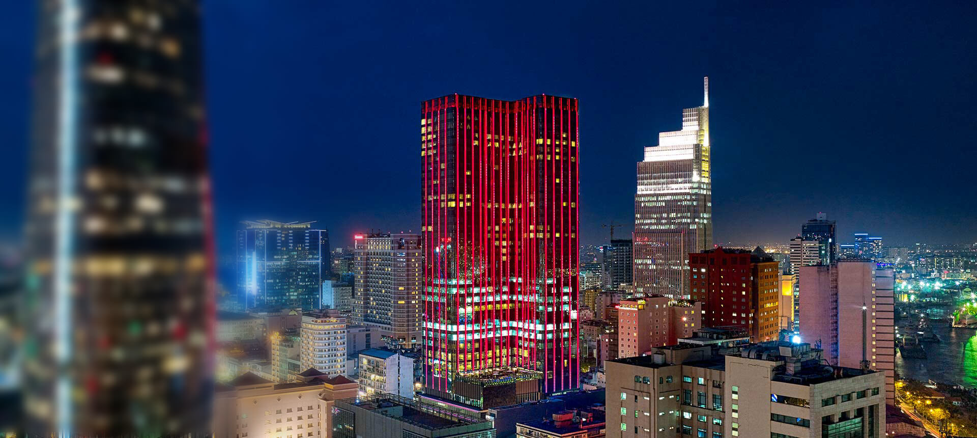 Saigon Timesquare in red